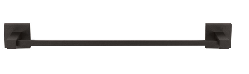 Swarovski Crystal Towel Bar, Matte Black, 2''H x 19.875''L x 2.25''D