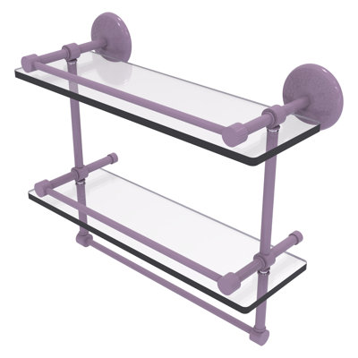 Tablette double en verre avec barre à serviettes Yae Carlo Collection