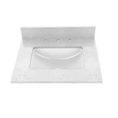 Plateau de meuble-lavabo simple 25 "avec lavabo