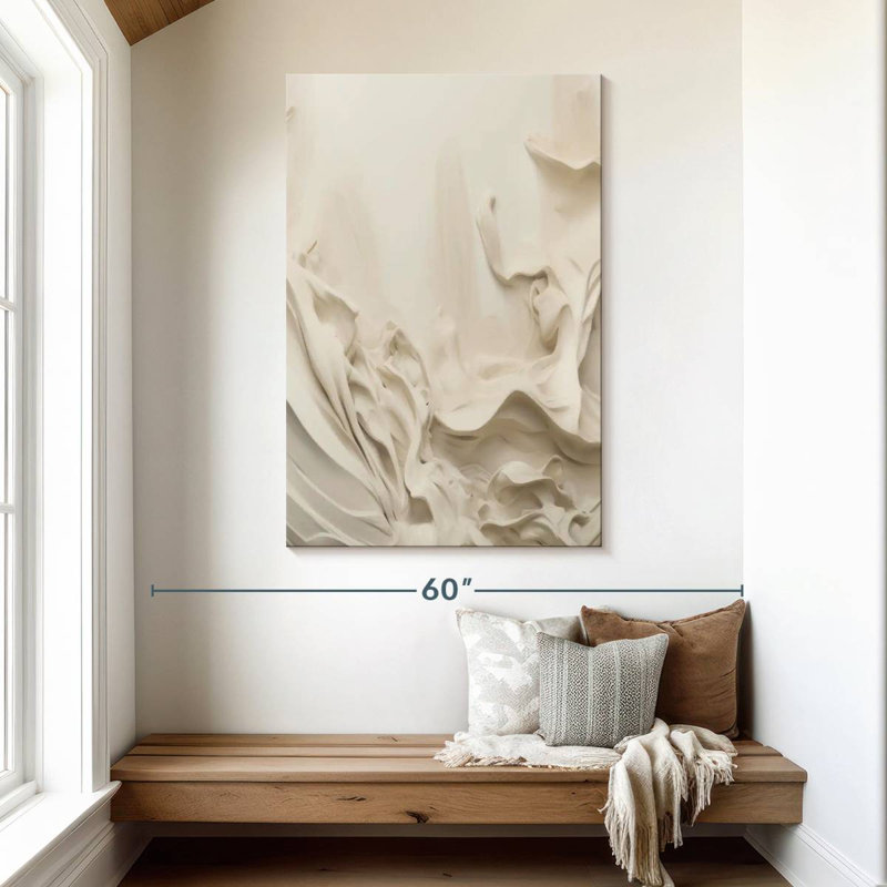 Beige texturé Darothy I, H 48 po x l 32 po