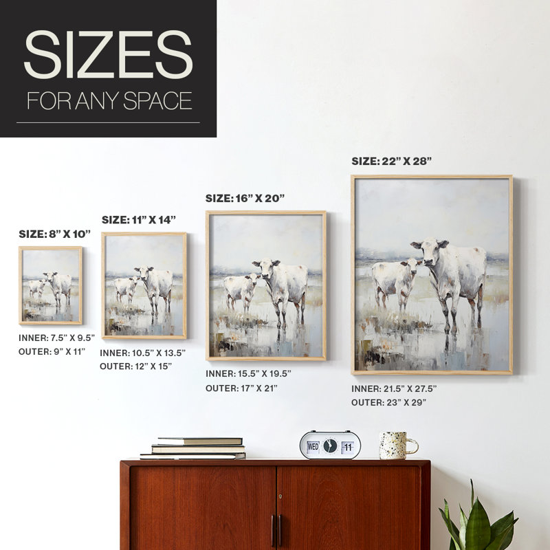 ANIMALS Series CCLxxIV, reproduction encadrée - bois massif, H 11 po x l 9 po