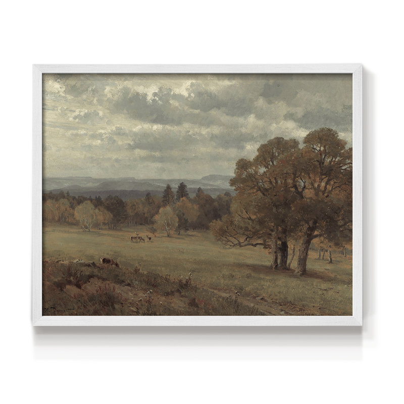 Paysages rétro-DCL XXVI-impression encadrée - réaménageable, H 11 po x l 14 po, Blanc