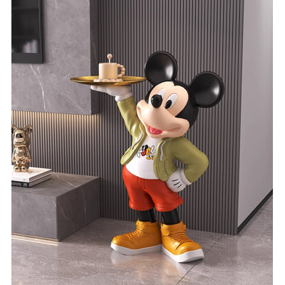 Light Luxury Resin Floor Ornament with Tray