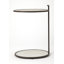 Ciro Metal & Mirrored Side Table