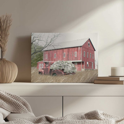 «Old Red at the Barn» par Lori Deiter, reproduction d'art