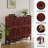 Space-Saving 4 Turn over Drawer Shoe Storage Cabinet – Adjustable Shelves, Hidden Organizer, Anti-Tipping Freestanding Wooden Shoe Rack, Walnut Finish-581277175