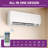 110V 12000 BTU Ductless Mini Split Air Conditioner For 750 Square Feet With Remote & Smart Control