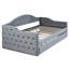 Lit de jour simple en velours avec couchette et charge de type C, canapé-lit gris élégant pour les ports de chargement de chambre à coucher, sièges confortables,-121346698