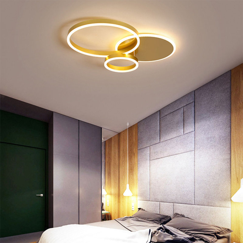 Assael Ceiling Light 3-Light 50cm LED Flush Mount with Remote Control