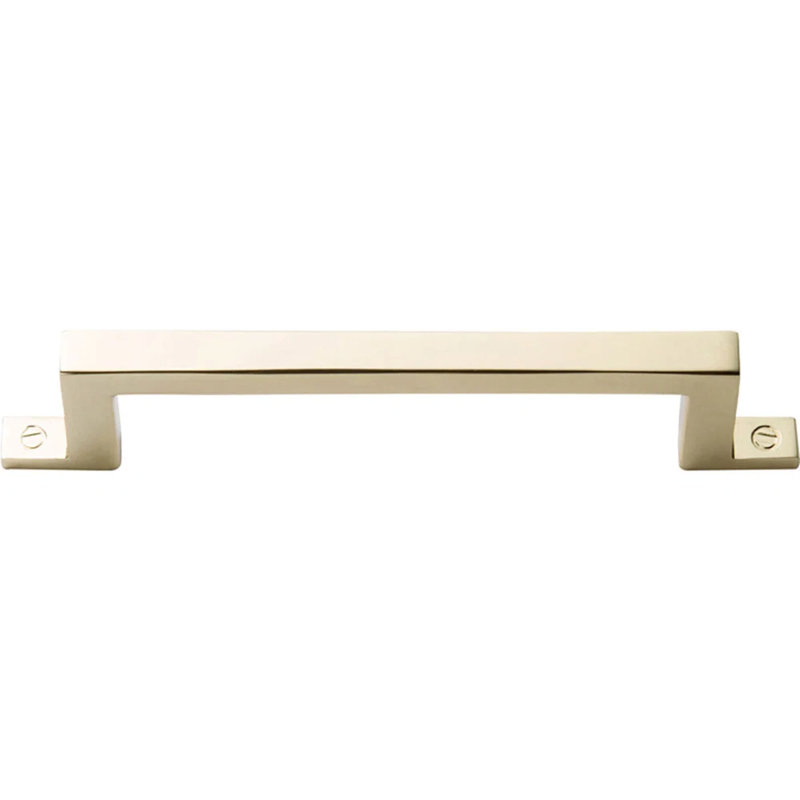 Campaign Bar Pull, Polished Brass, 3 3/4"