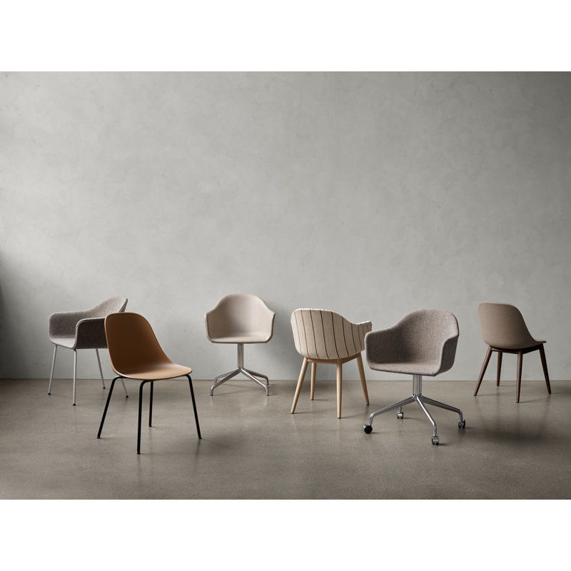 Harbour Dining Chair, Fiord 2 961 Wool, Dark Stained Oak