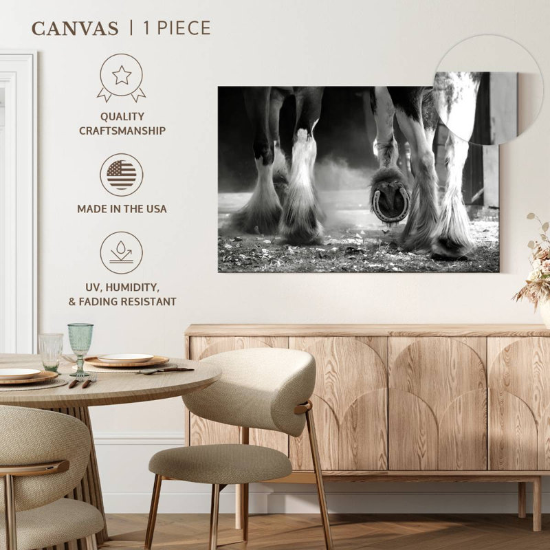 Pattes de cheval Brampt Clydesdale, H 34 po x l 51 po