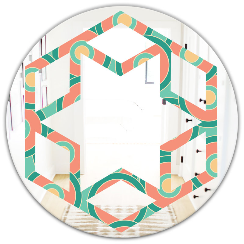 Miroir mural Hexagon Star VI, H 31,5 po x l po