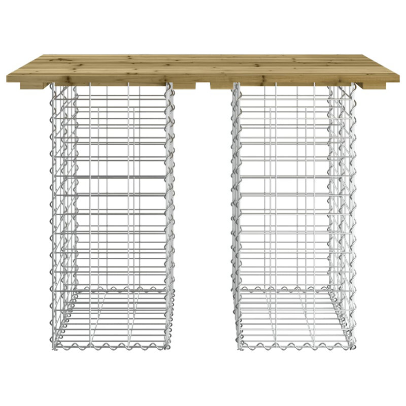 Alain Outdoor Bench, 72 cm H x 100 cm W x 70 cm D, Impregnated Wood Pine