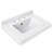 24" x 18.3" Carrara White Artificial Marble Bathroom Vanity Top with Integrated Sink with 3-Hole Faucet Configuration, Top Only