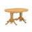 7 Piece Dinette Set consists of an Oval Dining Room Table with Butterfly Leaf and 6 Light Tan Linen Fabric Upholstered Chairs, Oak finish-1922876272-1922876279