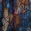 Moody Mosaic Ii Moody Patterns - Rideau de marbre abstrait - Velours obscurcissant - 1 panneau-107575109