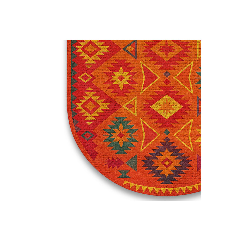 Tapis tissé orange Mosso, 3'3" x 4'11"