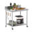 Prep Tables For Commercial Kitchen Steel Countertop With 2 Adjustable Tier Overshelves-111031357