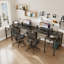 L-Shaped Glass Top Metal Base Writing Desk