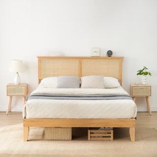 Ikifly King Size Metal And Wood Bed Frame