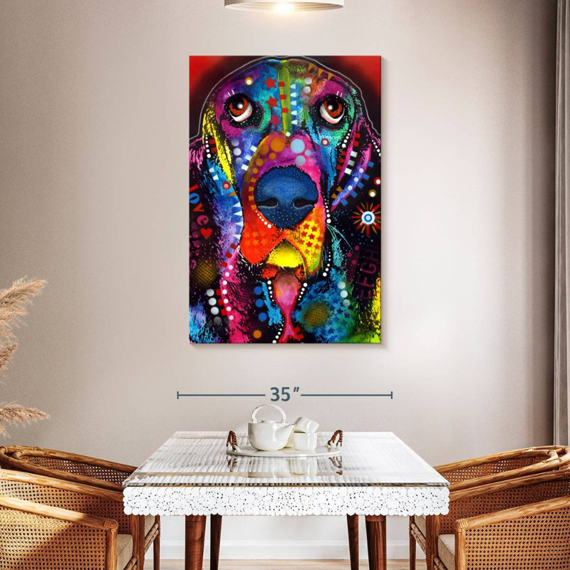 Brampt Basset I, 48" H x 32" W