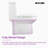 Poseidon Compact One-Piece Toilet, Powerful & Quiet Dual Flush, Space-Saving Design, Round Comfort Height-64620266
