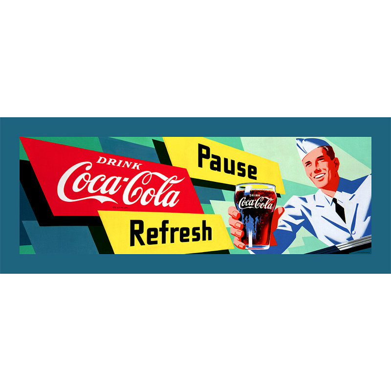 Coca Cola Coke Waiter Stretched Canvas Print