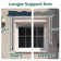 Polyester Cover Patio Window Awning, Manual Retractable Sunshade Canopy