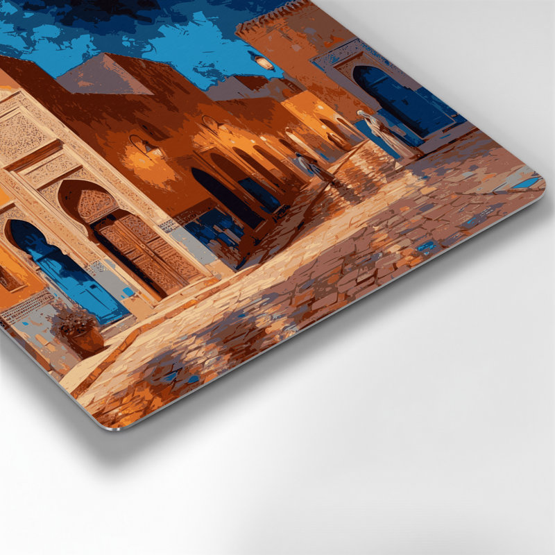 Art urbain, villes, Casablanca, Maroc, brun, H 32 po x l 32 po