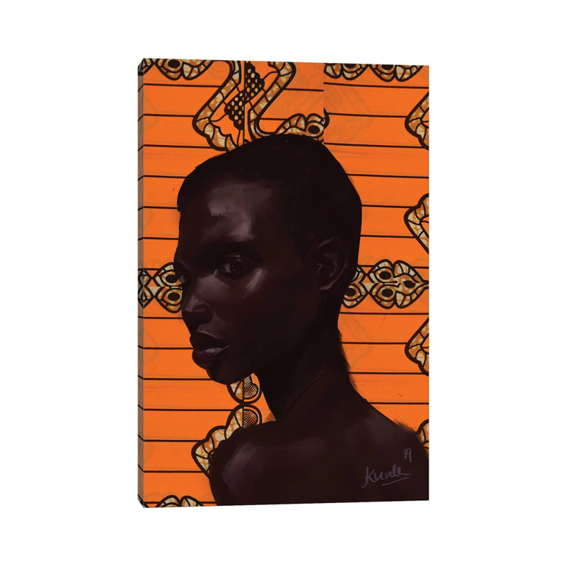 Wax Series VII.I by Adekunle Adeleke - Wrapped Canvas Gallery-Wrapped Canvas Giclée, 20.32 cm H x 30.48 cm W