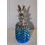 Statue en résine ananas bleu et abstrait Arkeria