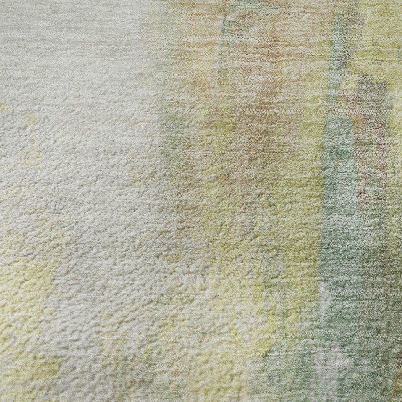 Tapis abstrait lavable à la machine Premium, Rectangle 10 pi x 14 pi