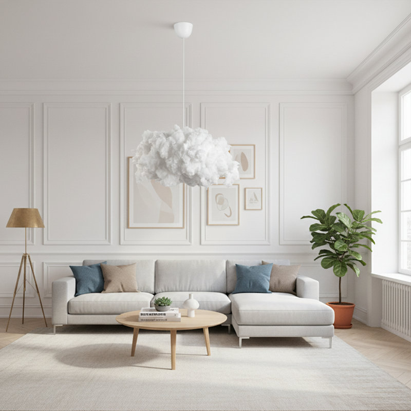 Lustre nuage en coton