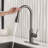 19.7" Stainless Steel Pull Out Sprayer Touch Control Single Handle Kitchen Faucet-99151828