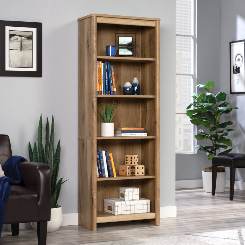 Dover Edge 5-Shelf Bookcase, Brown