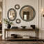 Rund Flat Metal Wall Mirror