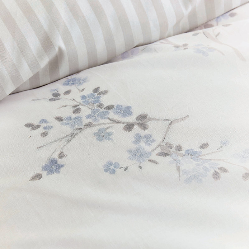 Blossom Cotton Duvet Cover Set, Single Duvet Cover Set + 1 Pillowcase