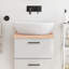 Muthild 40cm Solid Wood Bathroom Vanity Top