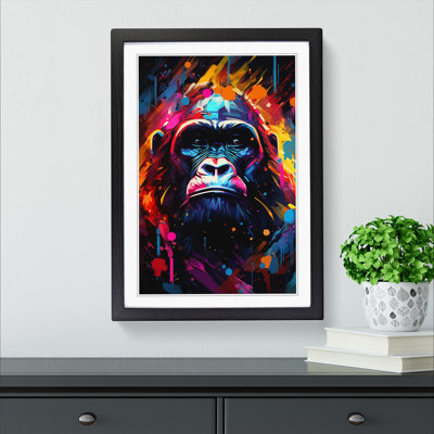 Gorilla Futurism Art - Framed Print