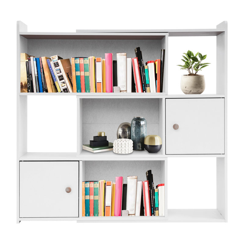 Bibliothèque à 3 niveaux, Blanc