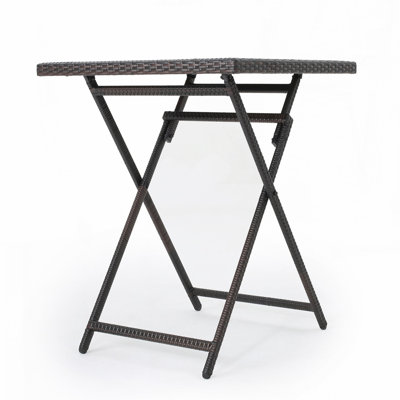 Outdoor Patio Rattan Foldable Table