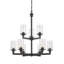 Lustre 9 lumières à abat-jour Attah-1054478465