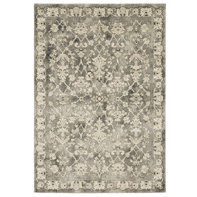 Tapis oriental gris / beige Caryll