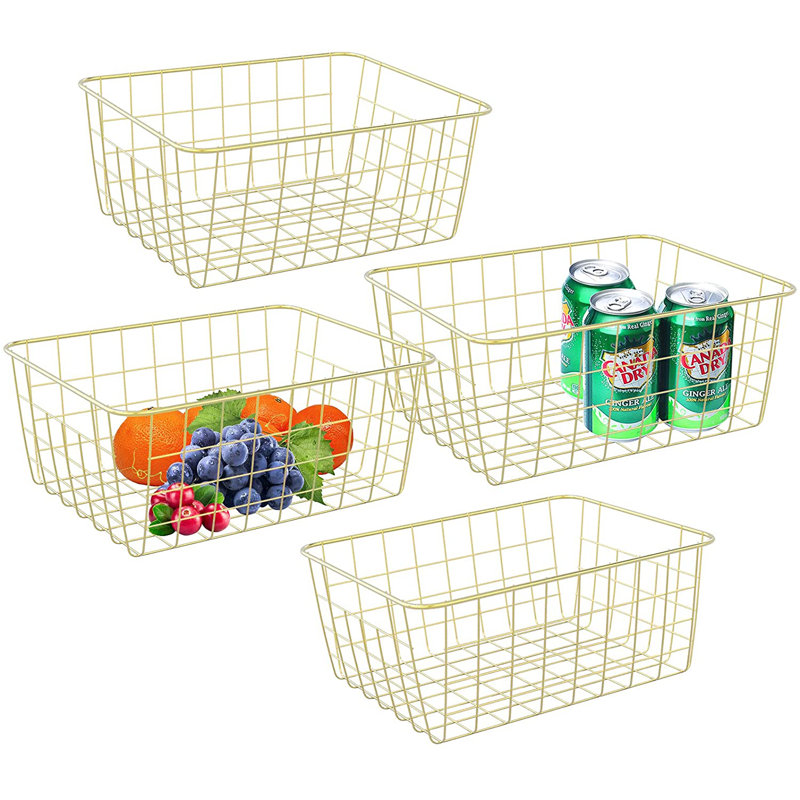 Métal / cube métallique, Or, H 4,7 po x P 8,7 po x l 3,2 po