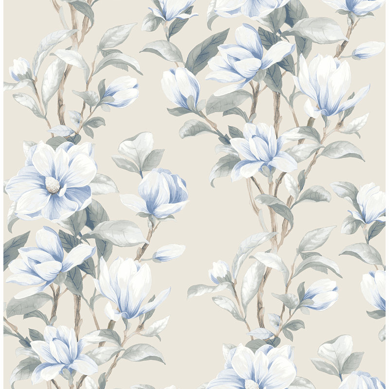 Magnolia Trail Floral Peel And Stick Wallpaper