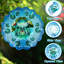 Hunayda, grenouille, moulin à vent, mandala, acier inoxydable découpé au laser, motif d'art en métal
