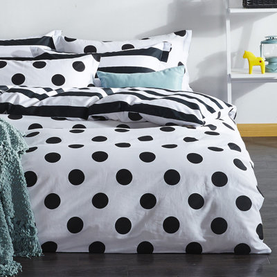 Cotton Blend Dots Duvet Cover