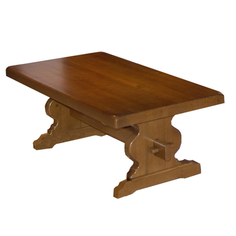 Elder Solid Wood Trestle Coffee Table