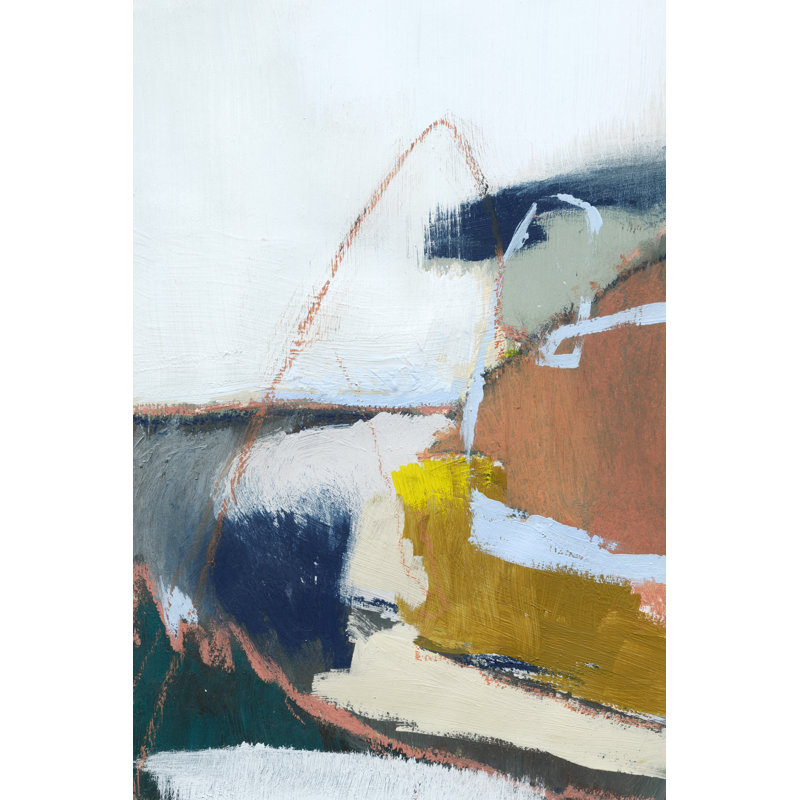 Tidal Patchwork II by Victoria Barnes - Painting on Canvas, 122cm H x 81cm W, Wrapped Canvas